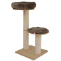 Cat tree Zwolle – compact designer cat tree with two resting platforms – handcrafted in Germany