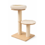 Cat tree Zwolle – compact designer cat tree with two resting platforms – handcrafted in Germany