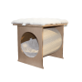 Cat house with pillow